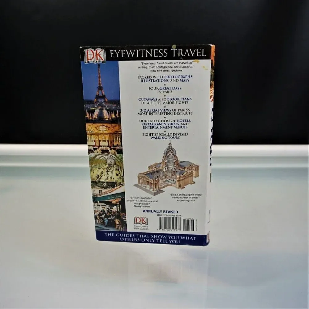 Paris France DK Eyewitness Travel Guides 2007 Illustrated Softcover -